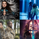 Clockwise from top left: Cursed, Wynonna Earp, Warrior Nun and Psych 2: Lassie Come Home.